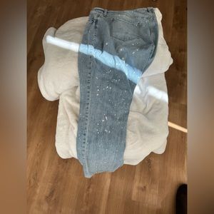 Old Navy Paint Splatter Boyfriend Jeans SZ 16